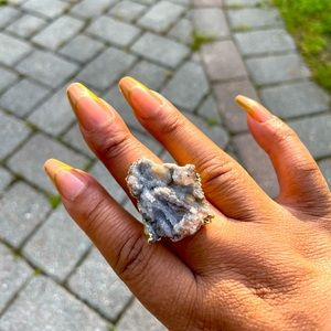 Druzy Agate Ring